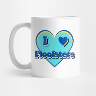 I Heart Floofsters – I Love Floofsters – Blue Mug